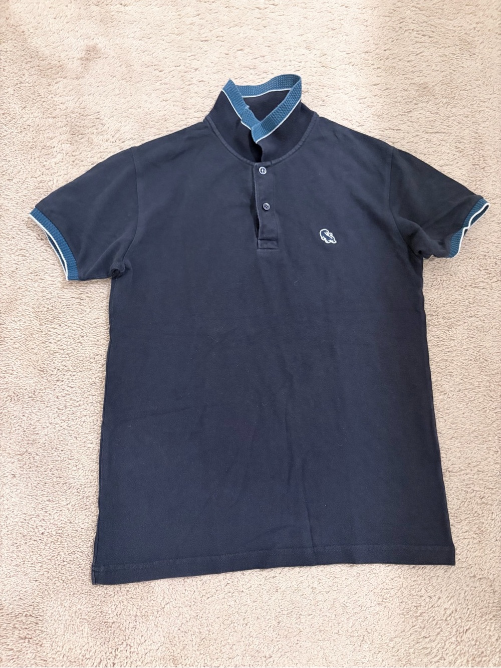 Bench-Classic Fit Polo Shirt Dark Blue Size Medium Excellent Condition - 086